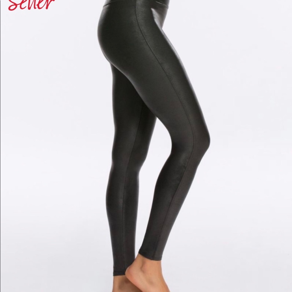 Large spanks leggings. Nwt. Faux leather